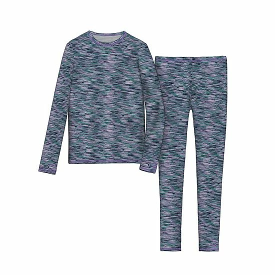 Cuddl Duds Girls 7-16 Comfortech Stretch 2-Piece Base Layer Set Black 4 Cuddl Duds Girls 7-16 Comfortech Stretch 2-Piece Base Layer Set Black - Image 4
