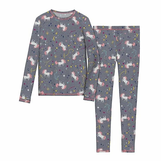 Cuddl Duds Girls 7-16 Comfortech Stretch 2-Piece Base Layer Set Black 7 Cuddl Duds Girls 7-16 Comfortech Stretch 2-Piece Base Layer Set Black - Image 7