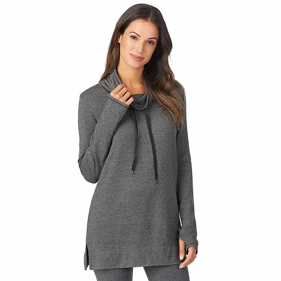 Women's Cuddl Duds® Ultra Cozy Long Sleeve Cowlneck Tunic Top Cloud Blue Heather 1 Women's Cuddl Duds® Ultra Cozy Long Sleeve Cowlneck Tunic Top Cloud Blue Heather
