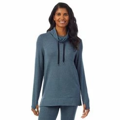 Women's Cuddl Duds® Ultra Cozy Long Sleeve Cowlneck Tunic Top Cloud Blue Heather 19 Women's Cuddl Duds® Ultra Cozy Long Sleeve Cowlneck Tunic Top Cloud Blue Heather -Cuddl Duds Shop unnamed file 563