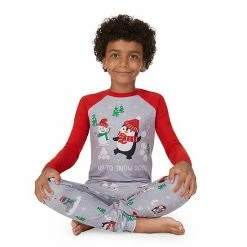Boys 4-14 Jammies For Your Families® Penguin & Friends Raglan Pajama Set By Cuddl Duds® -Cuddl Duds Shop unnamed file 566