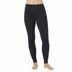 Women's Cuddl Duds® Softwear With Stretch High-Waisted Leggings Charcoal Heather