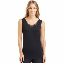 Cuddl Duds® SofTech Venice Lace-Trim Tank - Women's Wine -Cuddl Duds Shop unnamed file 634