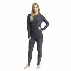 Women's Cuddl Duds® Soft Knit Long Sleeve Crewneck Top Marled Grape -Cuddl Duds Shop unnamed file 684