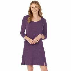 Women's Cuddl Duds® Essentials Long Sleeve Sleepshirt Blue Heather -Cuddl Duds Shop unnamed file 740