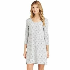 Women's Cuddl Duds® Essentials Long Sleeve Sleepshirt Blue Heather -Cuddl Duds Shop unnamed file 744