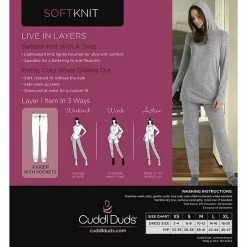 Women's Cuddl Duds® Soft Knit Joggers Grey Animal -Cuddl Duds Shop unnamed file 799