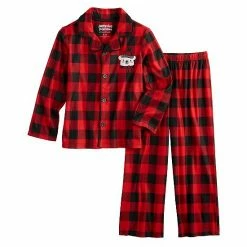Kids 4-14 Jammies For Your Families® Beary Cool Buffalo Check Pajama Set By Cuddl Duds®