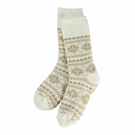 Woman's Cuddl Duds Snowflake Diamond Cozy Lined Slipper Socks Quiest Shade Twist 2 Woman's Cuddl Duds Snowflake Diamond Cozy Lined Slipper Socks Quiest Shade Twist - Image 2