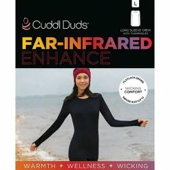 Women's Cuddl Duds® Far-Infrared Enhance Long Sleeve Crewneck Top Magenta -Cuddl Duds Shop unnamed file 871