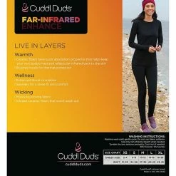 Women's Cuddl Duds® Far-Infrared Enhance Long Sleeve Crewneck Top Magenta -Cuddl Duds Shop unnamed file 872