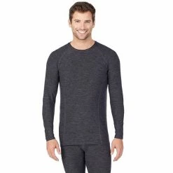 Men's Cuddl Duds® Midweight ClimateSport Performance Baselayer Crew Top Black -Cuddl Duds Shop unnamed file 904